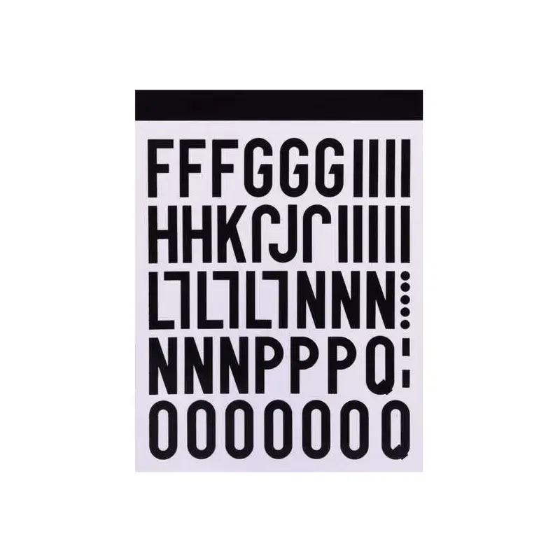 Apli Letras Adhesivas de Palo Mayusculas - Altura 30mm - Color Negro - Pack de 4 Hojas con 153 Letras | Ahorro Imprimiendo