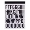 Apli Letras Adhesivas de Palo Mayusculas - Altura 30mm - Color Negro - Pack de 4 Hojas con 153 Letras | Ahorro Imprimiendo