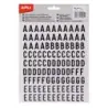 Apli Letras Adhesivas de Palo Mayusculas - Altura 15mm - Pack de 4 Hojas con 468 Letras - Color Negro | Ahorro Imprimiendo