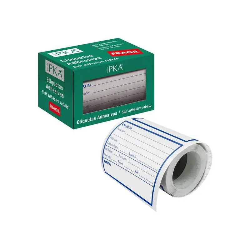 Dohe Rollo de 200 Etiquetas Adhesivas Pre-impresas de Envio - 109x82mm - Ideal para Expedicion de Paquetes | Ahorro Imprimiendo