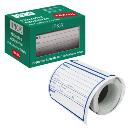 Dohe Rollo de 200 Etiquetas Adhesivas Pre-impresas de Envio - 109x82mm - Ideal para Expedicion de Paquetes | Ahorro Imprimiendo