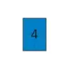 Apli Etiquetas Azules Permanentes 105.0 x 148.0mm 20 Hojas | Ahorro Imprimiendo