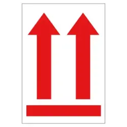 Apli Rollo de 200 Etiquetas Flecha Posicion Vertical 90x130mm | Ahorro Imprimiendo