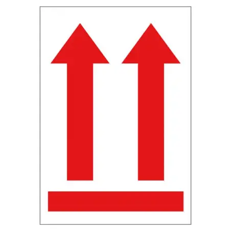 Apli Rollo de 200 Etiquetas Flecha Posicion Vertical 90x130mm | Ahorro Imprimiendo