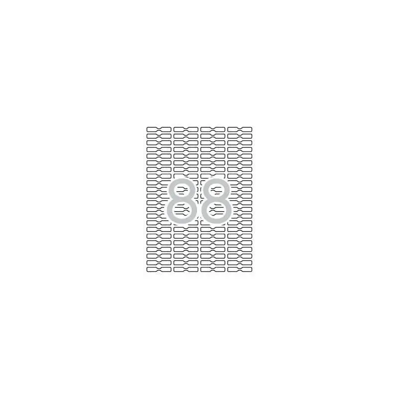 Apli Pack con 2.200 Etiquetas Especial Joyeria - Medidas 45x8mm - 25 Hojas por 88 Etiquetas - Adhesivo Removible - Cantos Romos