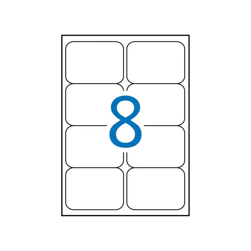 Apli Etiquetas Amarillo Fluorescente Permanentes 99.1 x 67.7mm 20 Hojas | Ahorro Imprimiendo