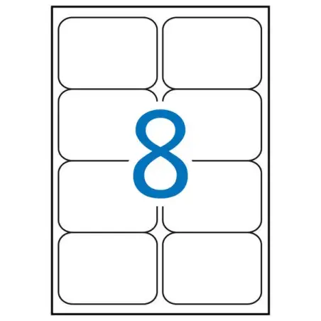 Apli Etiquetas Amarillo Fluorescente Permanentes 99.1 x 67.7mm 20 Hojas | Ahorro Imprimiendo