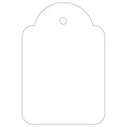 Apli Pack de 500 Etiquetas Colgantes 36x53mm - Agujero Preperforado - Con Hilo de Poliester Blanco - Color Blanco | Ahorro Impri