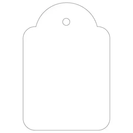 Apli Pack de 500 Etiquetas Colgantes 36x53mm - Agujero Preperforado - Con Hilo de Poliester Blanco - Color Blanco | Ahorro Impri