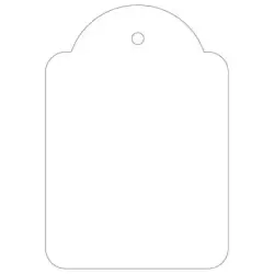 Apli Pack de 400 Etiquetas Colgantes 45x65mm - Agujero Preperforado - Con Hilo de Poliester Blanco - Color Blanco | Ahorro Impri