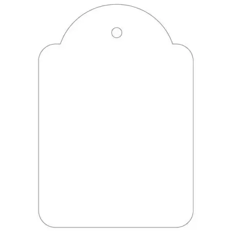 Apli Pack de 400 Etiquetas Colgantes 45x65mm - Agujero Preperforado - Con Hilo de Poliester Blanco - Color Blanco | Ahorro Impri