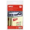 Apli Pack de 100 Colgadores Autoadhesivos Eurohole 34x48mm - Ideal para Productos de Bajo y Medio Peso | Ahorro Imprimiendo