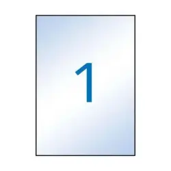 Apli Etiquetas Permanentes Transparentes 210 x 297 mm - 10 Hojas | Ahorro Imprimiendo