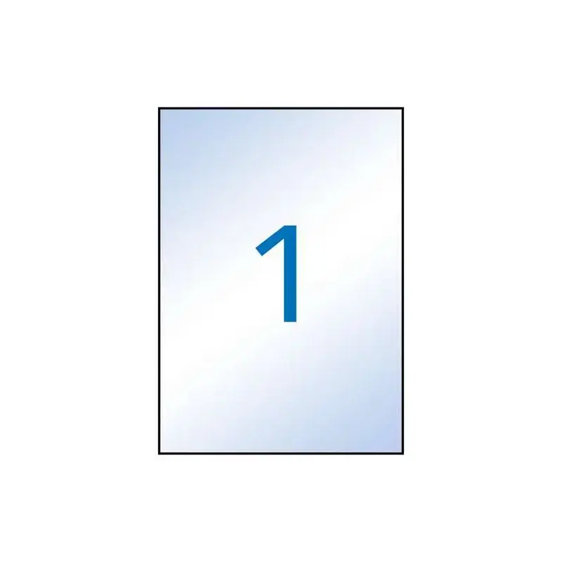 Apli Etiquetas Permanentes Transparentes 210 x 297 mm - 10 Hojas | Ahorro Imprimiendo