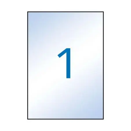 Apli Etiquetas Permanentes Transparentes 210 x 297 mm - 10 Hojas | Ahorro Imprimiendo