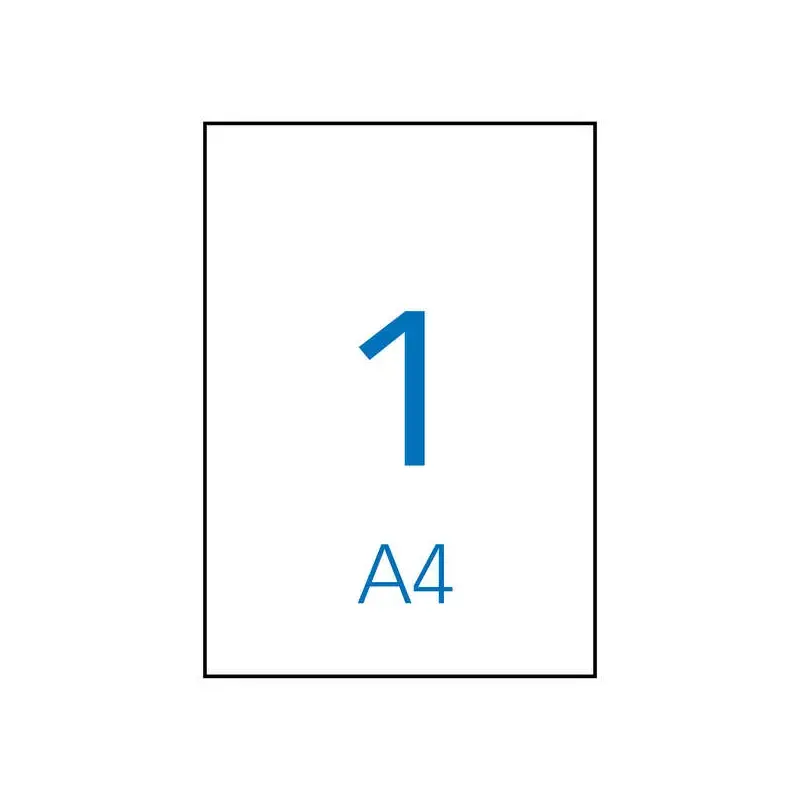 Apli Pack de 10 Etiquetas Resistentes a la Intemperie 210x297mm - Fabricadas en Poliester - Cantos Rectos - Adhesivo Permanente