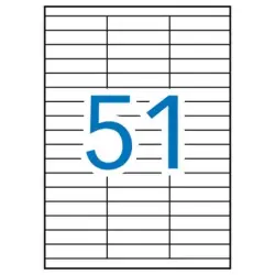 Apli Etiquetas Blancas Permanentes 70.0 x 16.9 mm 100 Hojas | Ahorro Imprimiendo