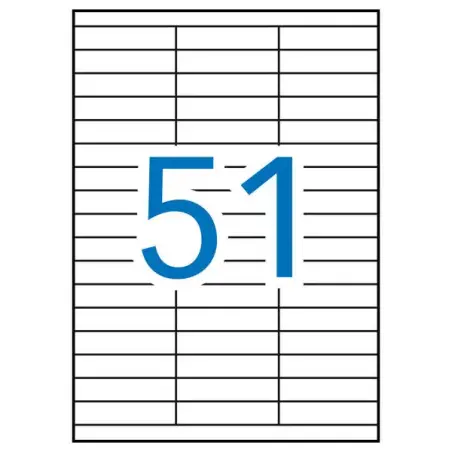 Apli Etiquetas Blancas Permanentes 70.0 x 16.9 mm 100 Hojas | Ahorro Imprimiendo