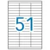 Apli Etiquetas Blancas Permanentes 70.0 x 16.9 mm 100 Hojas | Ahorro Imprimiendo