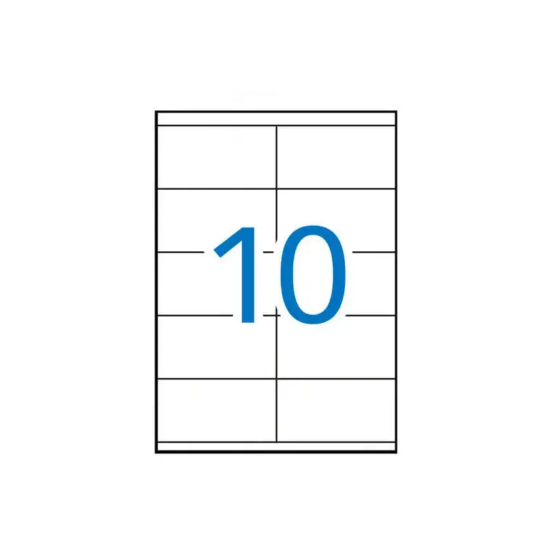 Apli Pack de 100 Etiquetas Blancas 105 x 57mm - Cantos Rectos - Adhesivo Permanente | Ahorro Imprimiendo