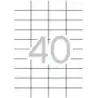 Apli Pack de 4.000 Etiquetas Rectangulares 52.5x29.7mm - 100 Hojas por 40 Etiquetas - Adhesivo Permanente - Cantos Rectos - Colo