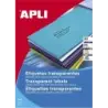 Apli Etiquetas Permanentes Translucidas 210 x 297 mm - 20 Hojas - Resistentes Intemperie | Ahorro Imprimiendo
