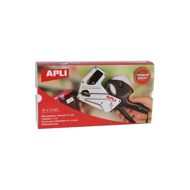 Apli Maquina Etiquetadora de Precios Premium - 1 Linea - 8 Caracteres - Facil Uso - Cambio Rapido de Digitos - Instalacion Senci