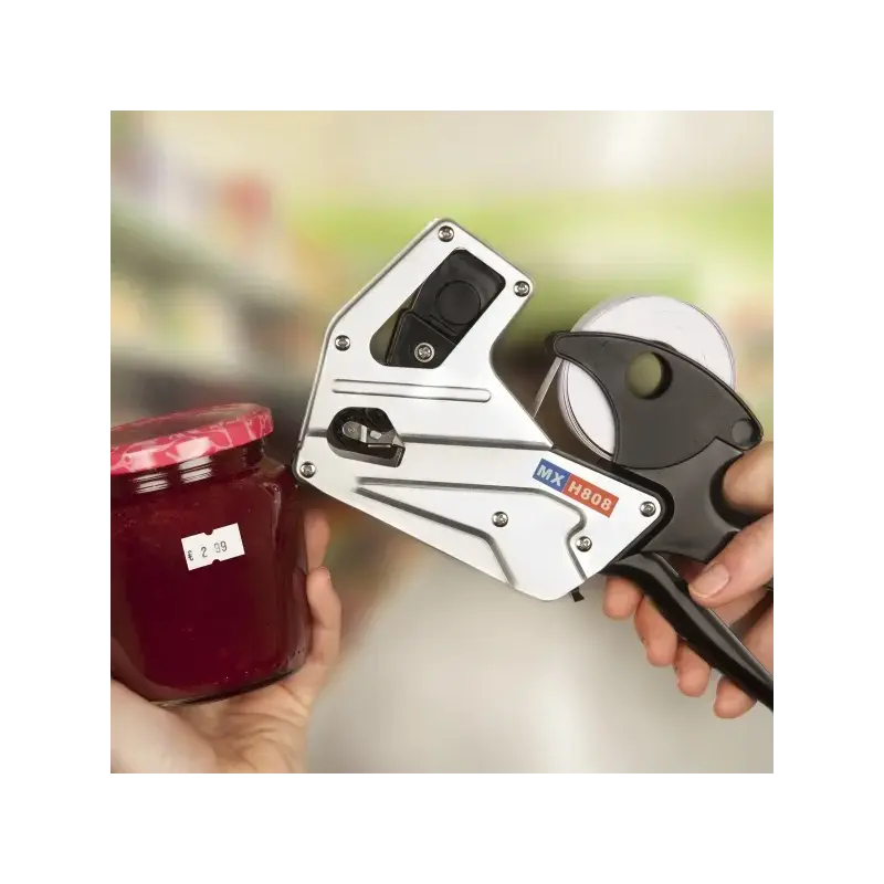 Apli Maquina Etiquetadora de Precios Premium - 1 Linea - 8 Caracteres - Facil Uso - Cambio Rapido de Digitos - Instalacion Senci