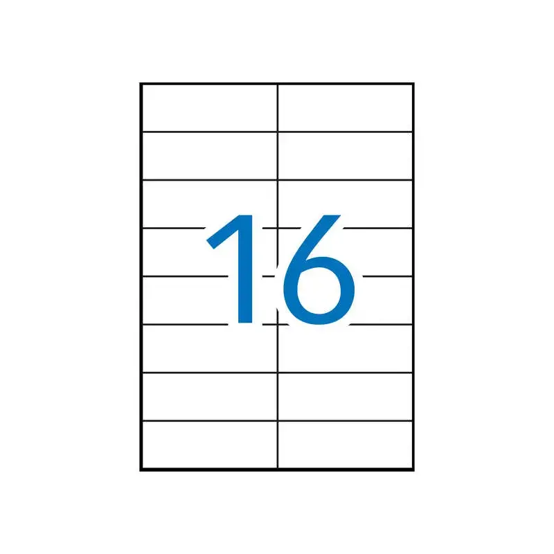 Apli Etiquetas Blancas Permanentes para Laser 105.0 x 37.0mm 250 Hojas | Ahorro Imprimiendo