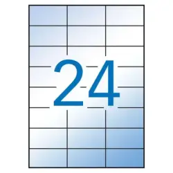 Apli Etiquetas Translucidas Resistentes Intemperie 70.0 x 37.0mm 100 Hojas | Ahorro Imprimiendo