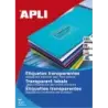 Apli Etiquetas Translucidas Resistentes Intemperie 70.0 x 37.0mm 100 Hojas | Ahorro Imprimiendo