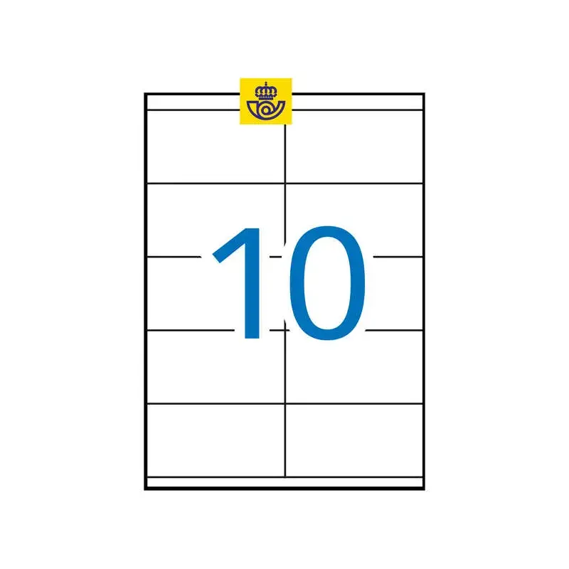 Apli Etiquetas Blancas Permanentes 105.0 x 57.0mm 500 Hojas | Ahorro Imprimiendo