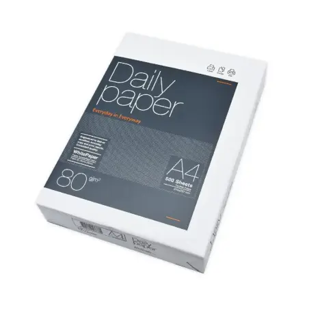 Papel Multifunción A4 80gr Daily Paper Caja de 5 Paquetes 2500 Hojas