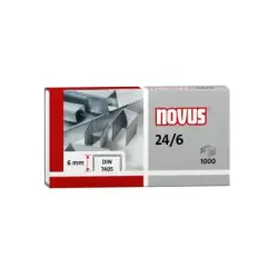 Novus 24/6 Din Caja de 1000 Grapas 24/6 Galvanizadas | Ahorro Imprimiendo