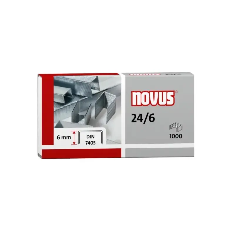Novus 24/6 Din Caja de 1000 Grapas 24/6 Galvanizadas | Ahorro Imprimiendo