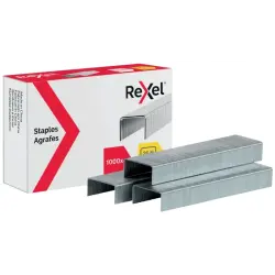 Rexel Caja de 1000 Grapas 26/6 Nº56 - Hasta 20 Hojas - Acero de Alta Calidad - Patilla de 6mm | Ahorro Imprimiendo