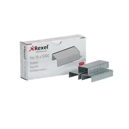 Rexel Caja de 1000 Grapas 24/6 Nº16 - Hasta 20 Hojas - Acero de Alta Calidad - Patilla de 6mm | Ahorro Imprimiendo