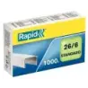 Rapid Confort Caja de 1000 Grapas 26/6 - Hasta 20 Hojas - Alambre Flexible Galvanizado - Patilla de 6mm | Ahorro Imprimiendo