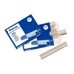 Petrus Caja de 1000 Grapas 202 Galvanizadas - Hasta 10 Hojas - Patilla de 4mm | Ahorro Imprimiendo