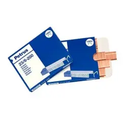 Petrus Grapas 23/6-200 Cobreadas - Hasta 20 Hojas - Caja de 1000 Grapas - Patilla de 6mm | Ahorro Imprimiendo