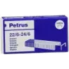 Petrus Grapas 22/6 Galvanizadas - Hasta 30 Hojas - Caja de 1000 Grapas - Patilla de 6mm | Ahorro Imprimiendo