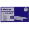 Petrus Caja de 1000 Grapas 22/8-24/8 Cobreadas - Hasta 40 Hojas - Patilla de 8mm | Ahorro Imprimiendo