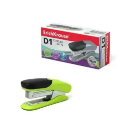 Erichkrause Grapadora №10 D1 - Hasta 20 Hojas - Plastico Resistente a Golpes - Mecanismo de Acero de Alta Calidad - Color/Diseño