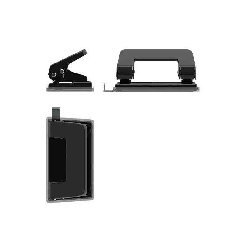 Erichkrause Quadro Classic Taladro Perforador Metalico - Perfora hasta 10 Hojas - Cuerpo y Mecanismo de Acero - Punzones 6mm - C