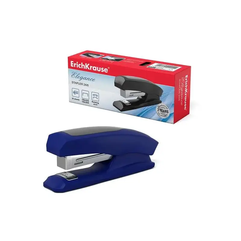 Erichkrause Grapadora Elegance Half-Strip - Resistente a Golpes - Mecanismo de Acero - 2 Tipos de Engrapado - Color Variado | Ah