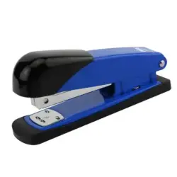 Dohe Grapadora de Sobremesa Metalica - Hasta 20 Hojas - Capacidad 100 Grapas - Color Negro/Azul | Ahorro Imprimiendo