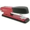 Rapesco Bowfin Grapadora Metalica de Sobremesa - Hasta 25 Hojas - Grapas 26/6, 24/6 - Grapado Cerrado y Abierto - Color Rojo/Neg