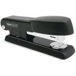 Rapesco Bowfin Grapadora Metalica de Sobremesa - Hasta 25 Hojas - Grapas 26/6, 24/6 - Grapado Cerrado y Abierto - Color Negro |