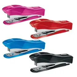 Petrus 200 Liliput WOW Grapadora + 1 Caja de 1.000 Grapas 23/6 - Hasta 12 Hojas - Grapas 23/6 - Grapado Cerrado y Clavado - Colo