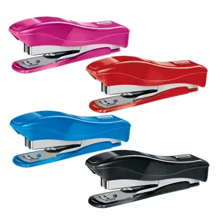 Petrus 200 Liliput WOW Grapadora + 1 Caja de 1.000 Grapas 23/6 - Hasta 12 Hojas - Grapas 23/6 - Grapado Cerrado y Clavado - Colo